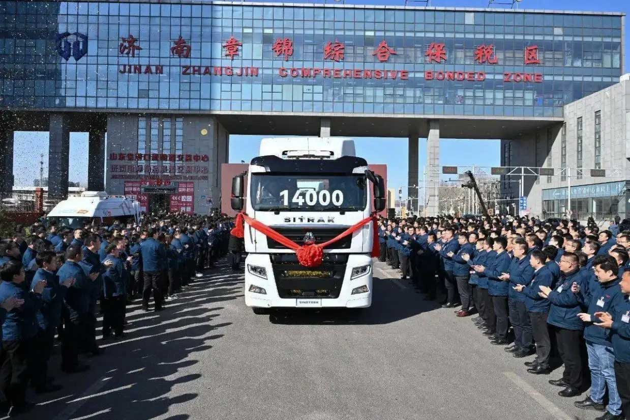 Sinotruk’s Heavy Truck Exports Exceeded 14,000 Units in February